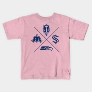 My SEA Team - Fab 4 Blue Kids T-Shirt